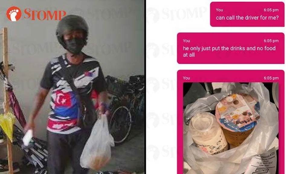 Man orders bento sets but Foodpanda delivery rider turns up at his door with just drinks