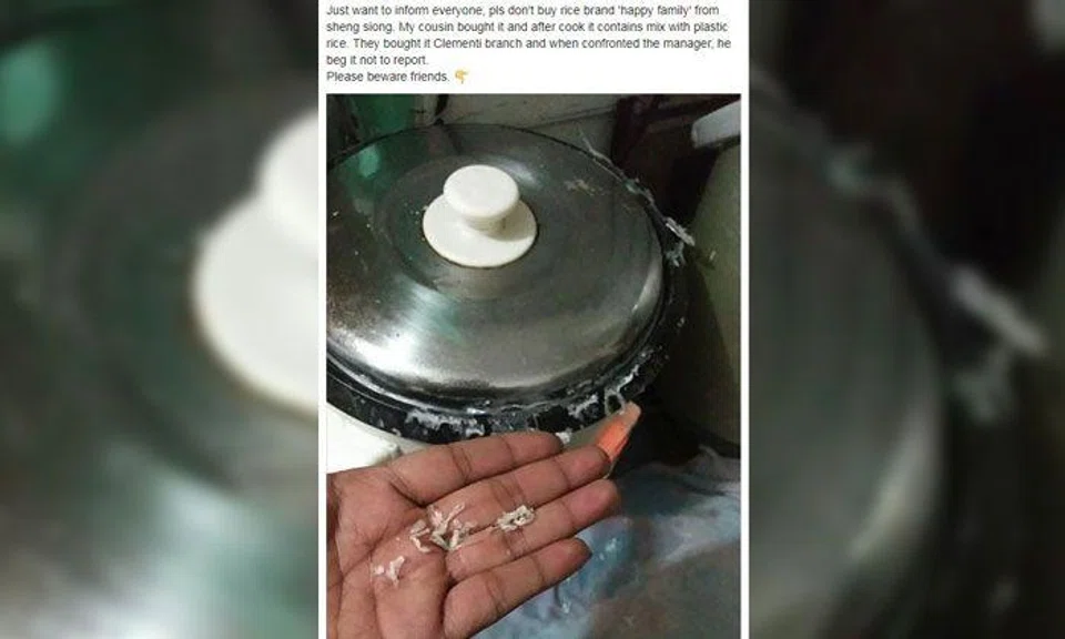 Circulated messages about "fake rice" are probably fake news