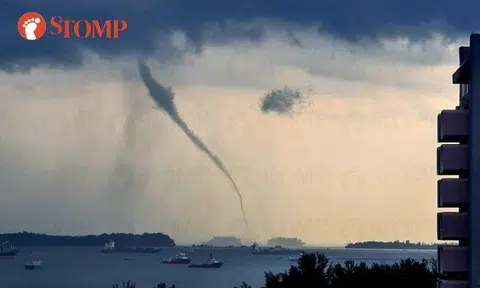 Waterspout spotted in various parts of Singapore: 'It looks like a mini tornado'