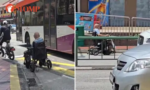 Elderly man rides electric wheelchair on Balestier Road: 'Is he tired of living?'
