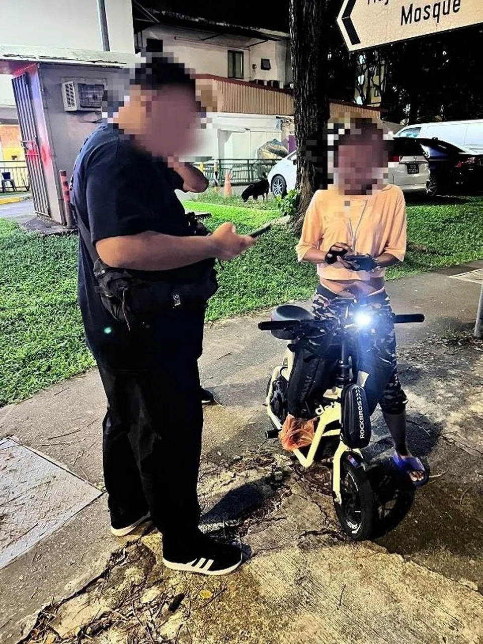 Police crackdown in Geylang