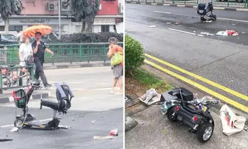A lorry driver was arrested for dangerous driving causing death and suspected drug-related offences after drug paraphernalia was found in his lorry.