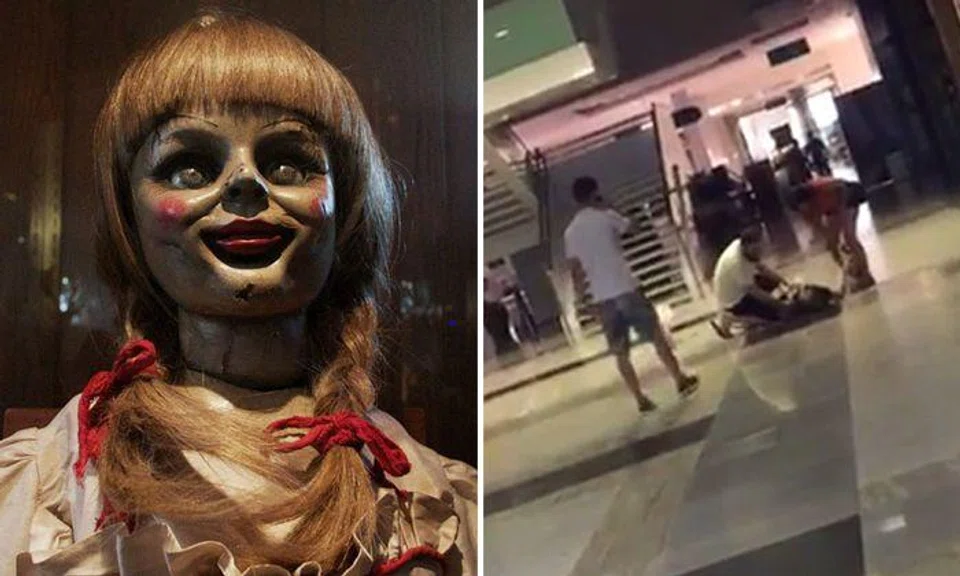 Brazilian woman turns hysterical and punches herself after watching 'Annabelle: Creation'