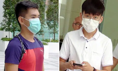 Zachary Lim Yong Hao (left), who was then studying in a junior college, was caught in a women's toilet in NUS, while Republic Polytechnic student Tee Ze Qian was spotted in a women's toilet at the polytechnic's swimming complex. ST PHOTOS: WONG KWAI CHOW