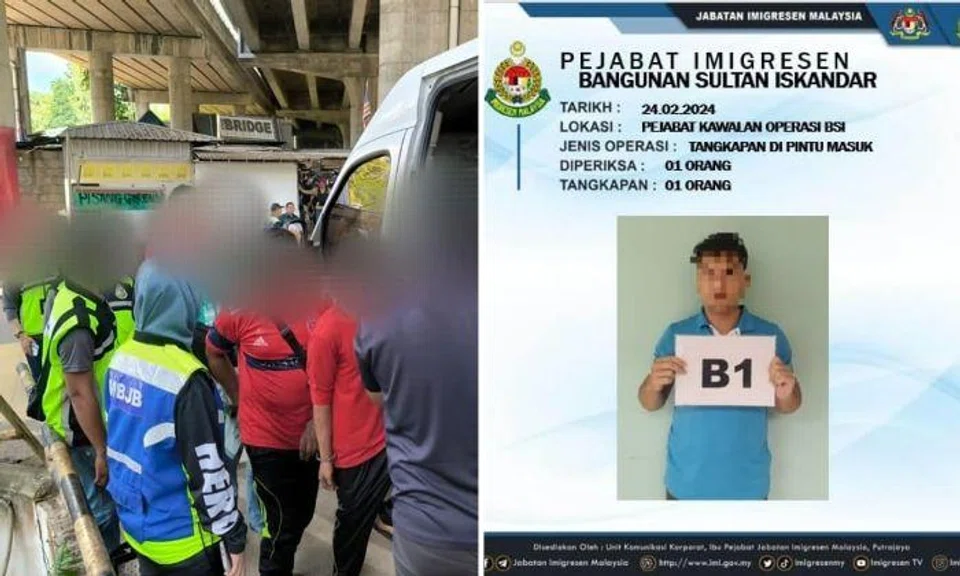 The officials had received a public complaint that there were foreigners involved in building illegal commercial structures on public land in Jalan Wadi Hana, which is near the Johor Bahru checkpoint.