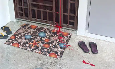 Two flats at Woodlands splashed with red paint, man arrested for loanshark harassment