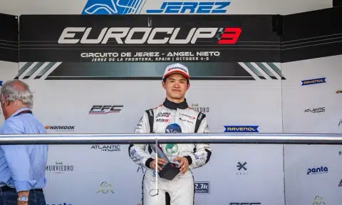Race driver Christian Ho, 17, is Eurocup-3 rookies' champion
