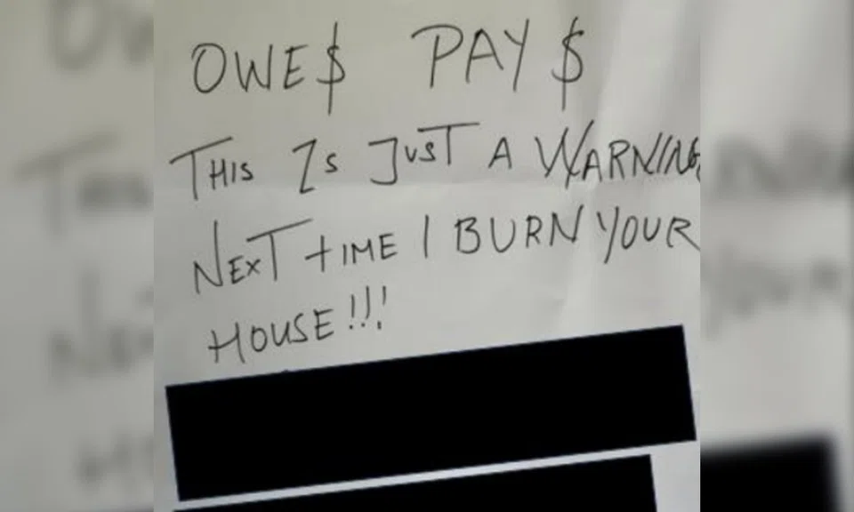 loanshark harassment debtor’s note