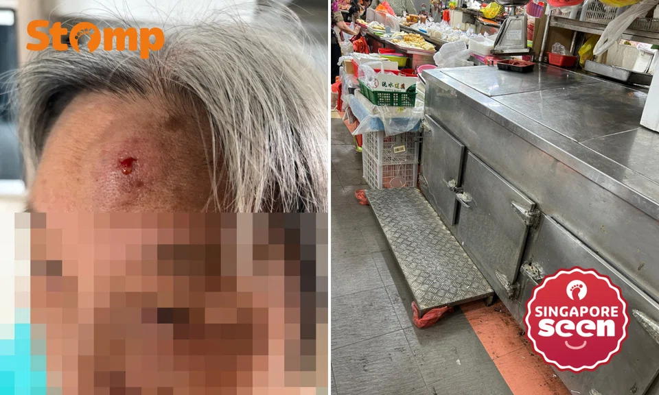 Son says Hougang stall operators blamed elderly mum after she fell, stallholder denies accusation