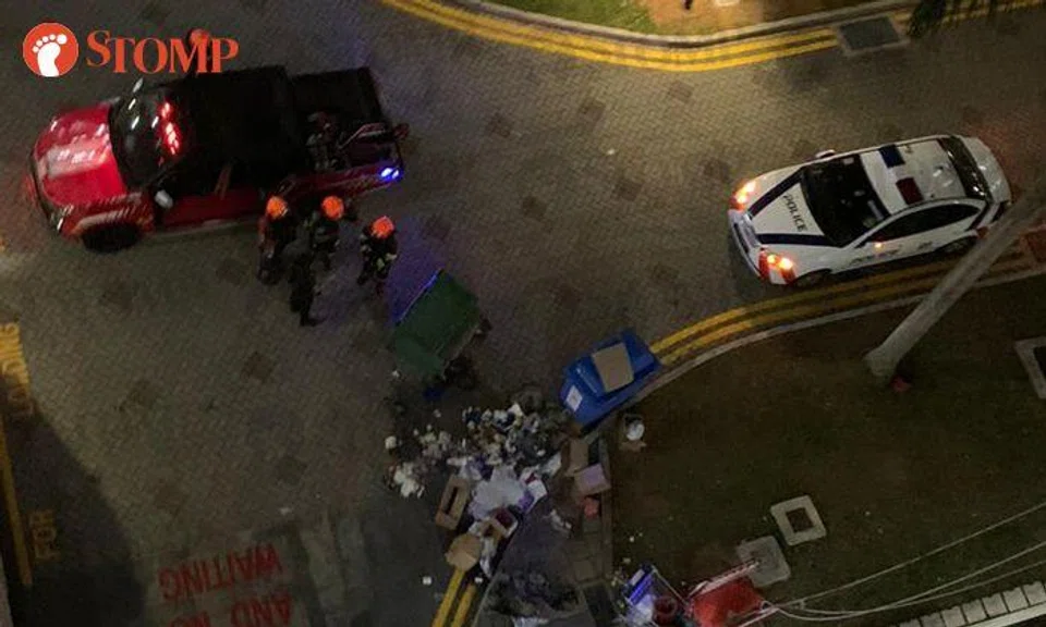 Pasir Ris resident alerts SCDF to trolley bin fire after detecting ...