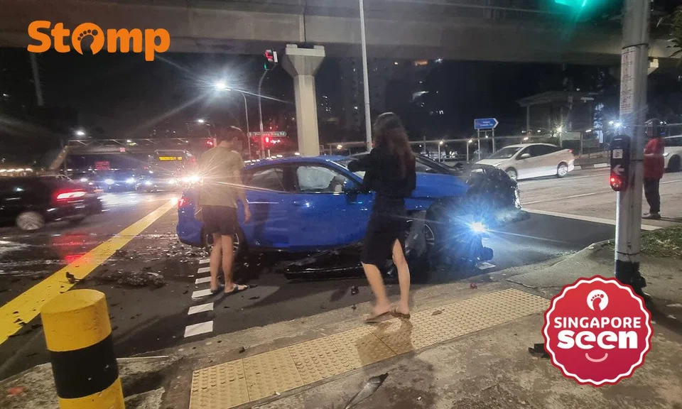 Bukit Panjang accident, car crash, hospitalised