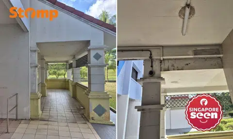 Resident puzzled by ‘colour mismatch’ at Bedok North lift lobbies as painting works persist