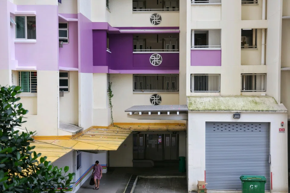 On May 13, ST observed that the paint job appeared to be completed for one block, 2A Boon Tiong Road, which sported shades of lilac.