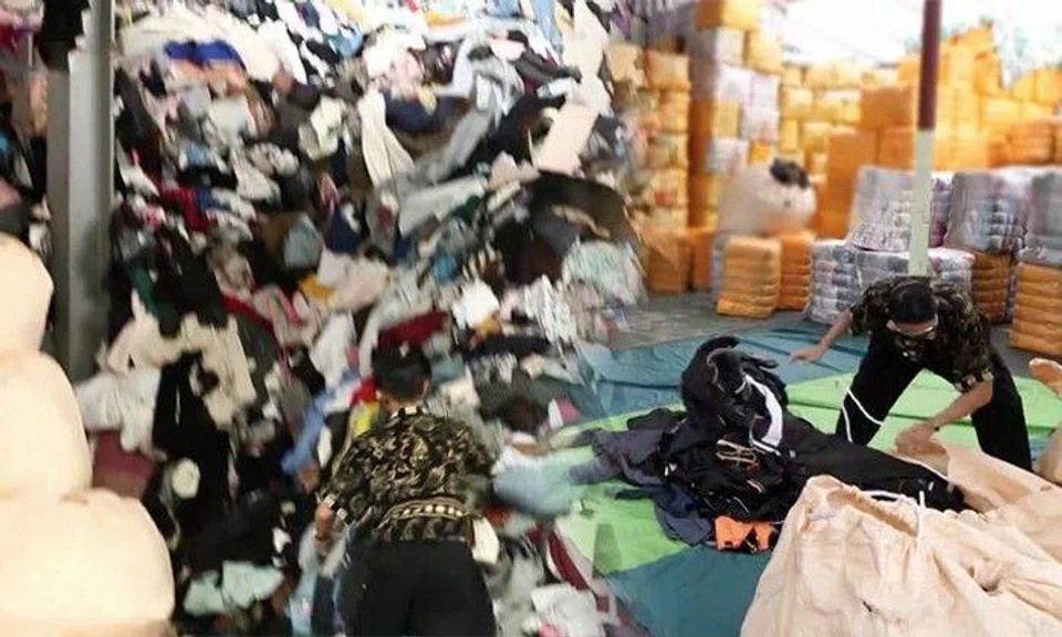 This vintage clothing shop literally has a mountain of clothes for you to climb and pick