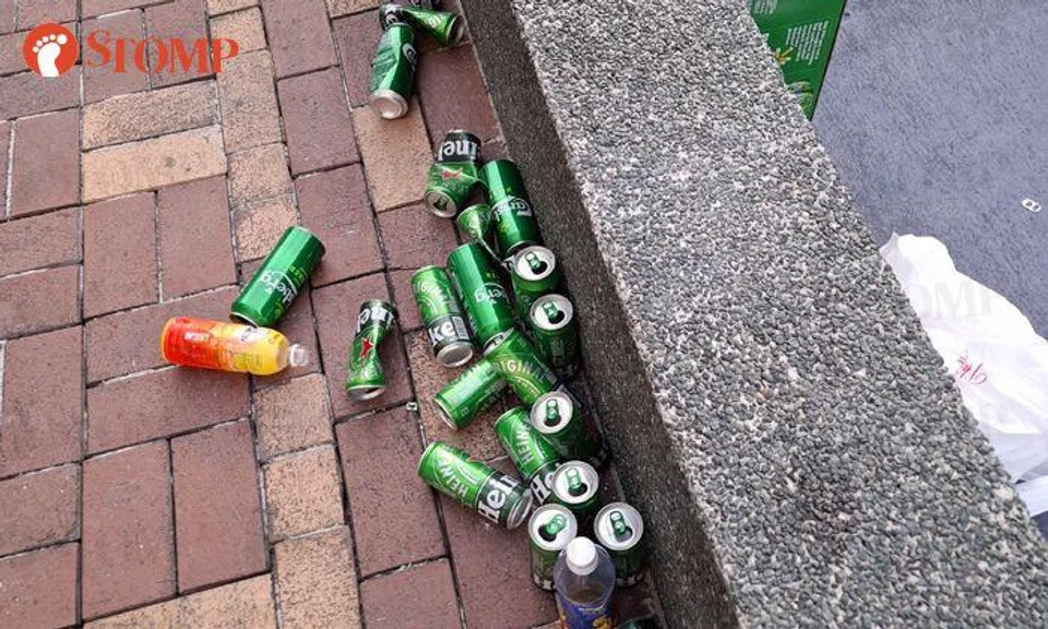 24 cans of beer at once? Stomper, town council inform SPF about late-night merrymaking at Senja Road