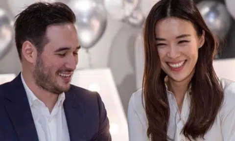 Local actress Rebecca Lim posted a photo of herself with fiance Mr Matthew Websterand on Feb 14, 2022. PHOTO: REBECCA LIM/INSTAGRAM