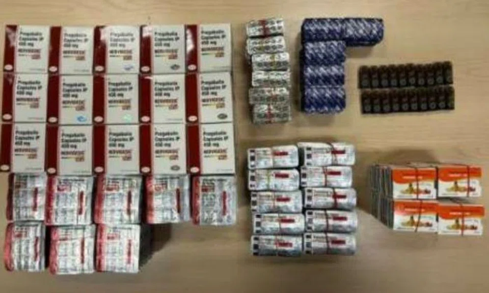 In addition, close to 15,700 units of unregistered health products, including cough syrup and various sexual enhancement products, and e-vaporiser pods with a total estimated street value of around $30,350 were seized.