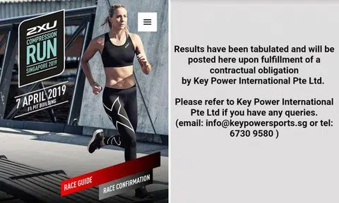 2XU Compression Run 2019 organiser delays release of runners' race results due to payment issues