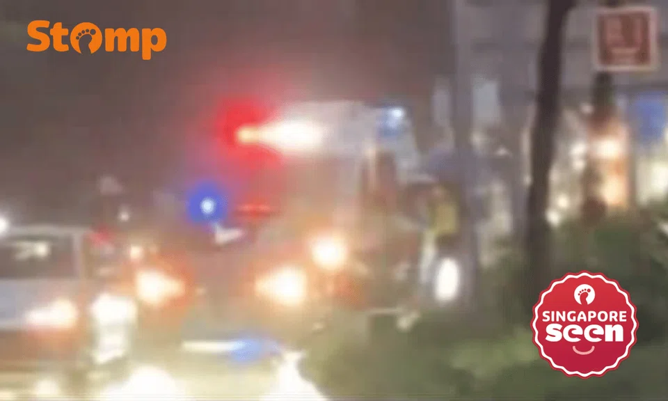 Telok Blangah accident on rainy evening.