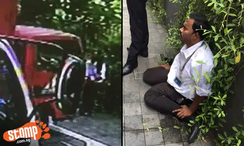 Man gets leg badly twisted after getting rammed by lorry at HillV2