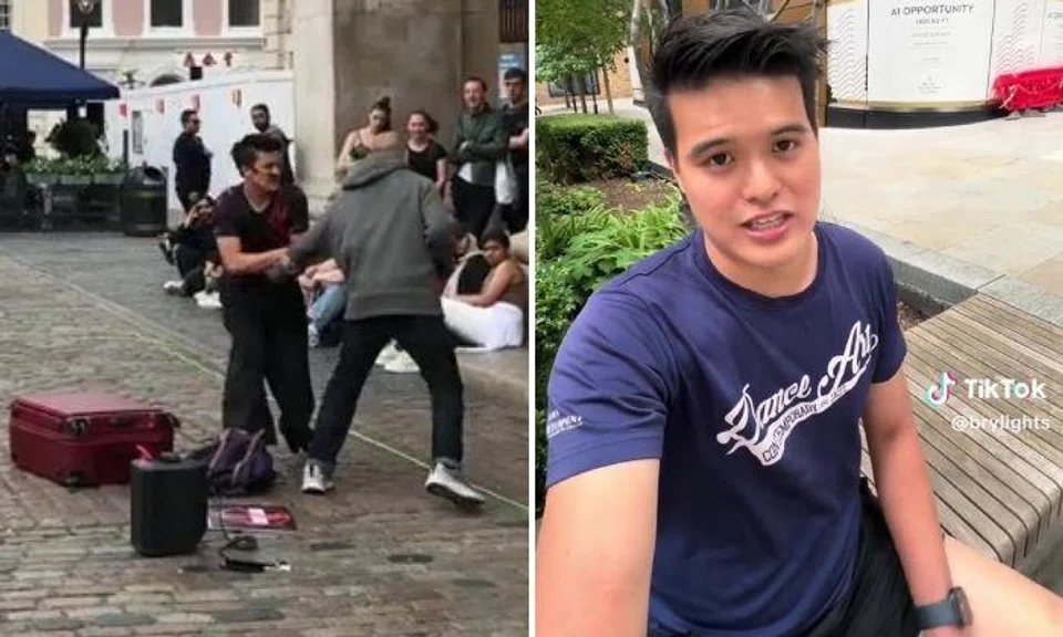 A video of the incident was posted on TikTok by Mr Bryan Wong.