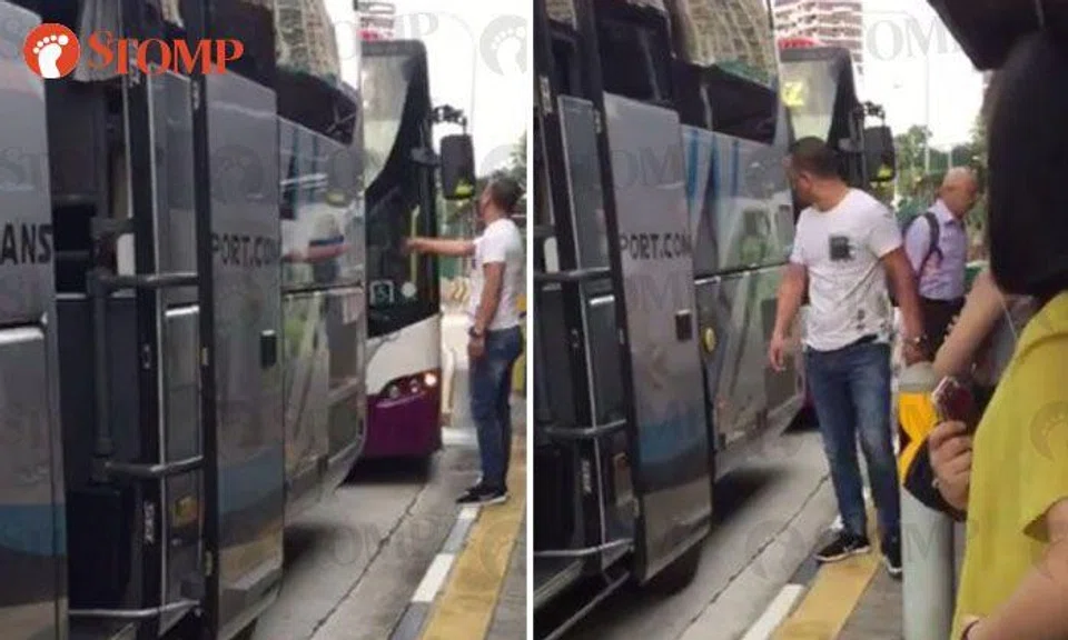 Premium Bus driver given warning after shouting at SBS Transit driver for honking at him 3 times