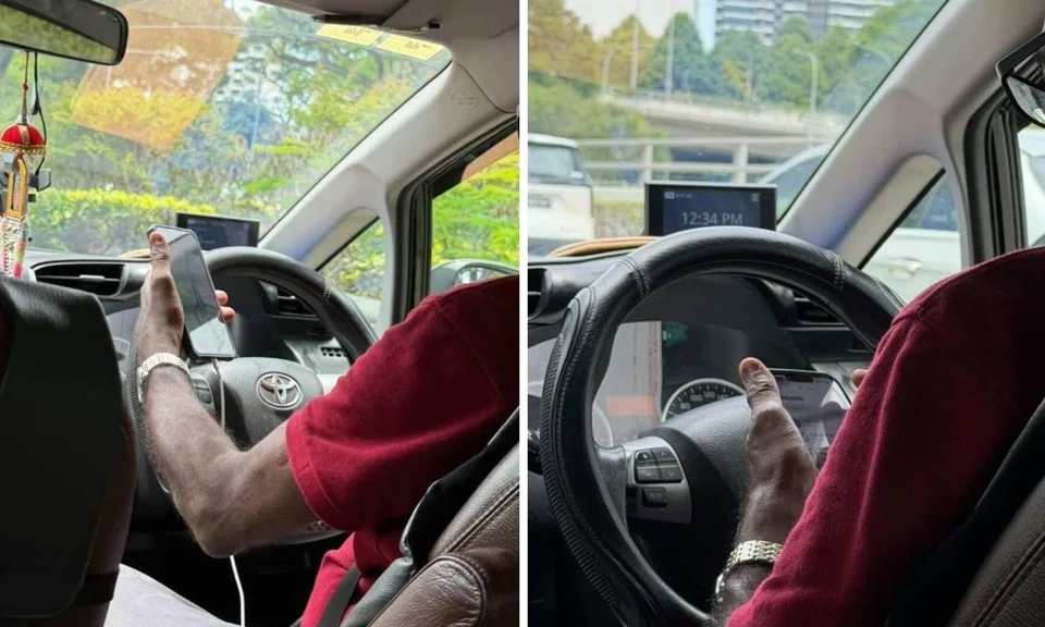 grab driver use phone