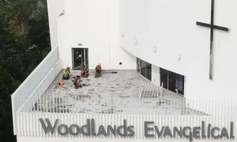Audio system likely caused fire in Woodlands church, services moved online