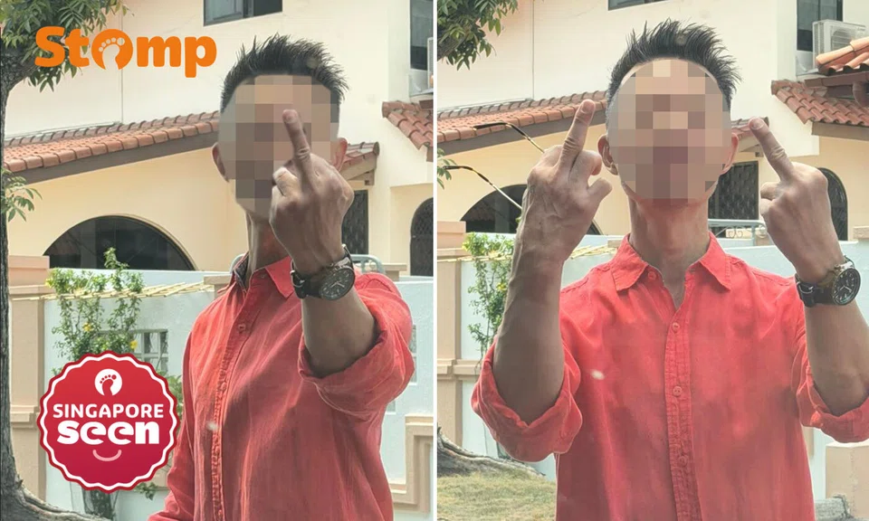 Man points middle fingers and hurls vulgarities in Novena