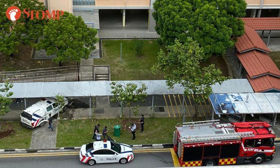 'Loud bang' heard after police vehicle crashes into covered walkway at Simei