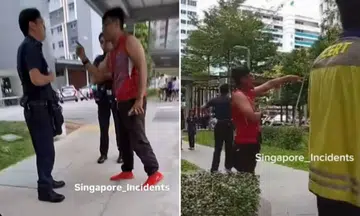 Man spat at a policemen