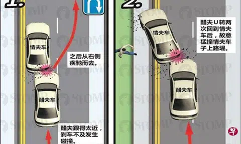 Man enraged after seeing car driven by wife's lover, crashes into vehicle -- which he's still paying for