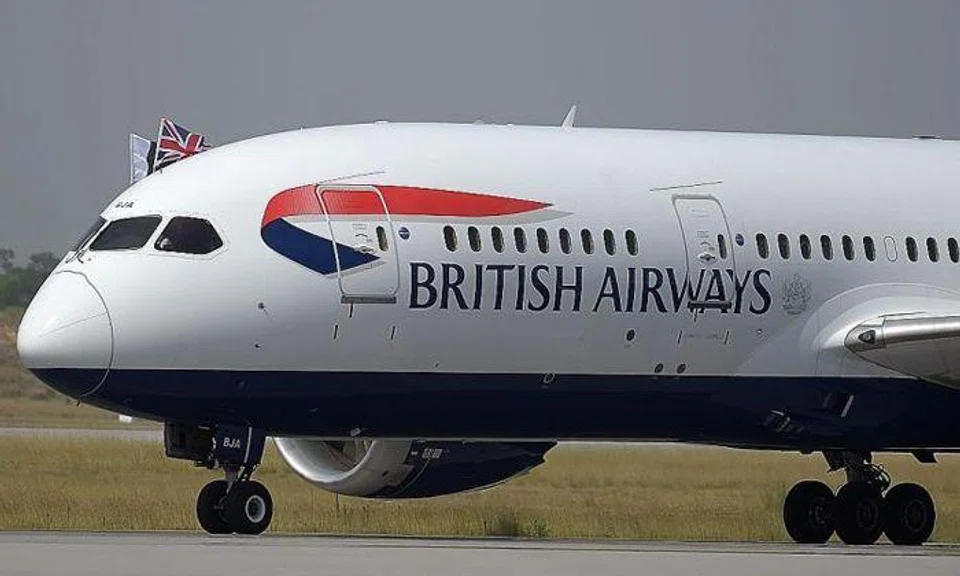 British Airways is investigating the incident. PHOTO: AFP