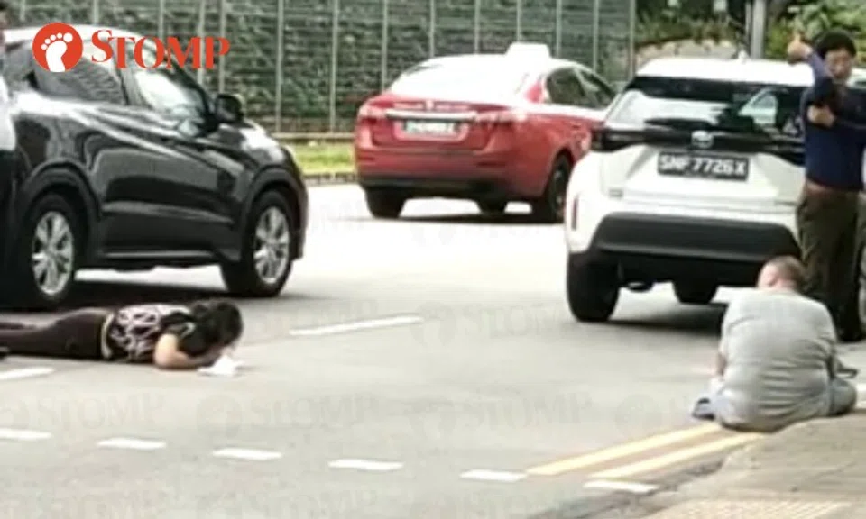 Sharing videos of the scene after the accident, Stomper Marco said the two people were knocked down by a car.