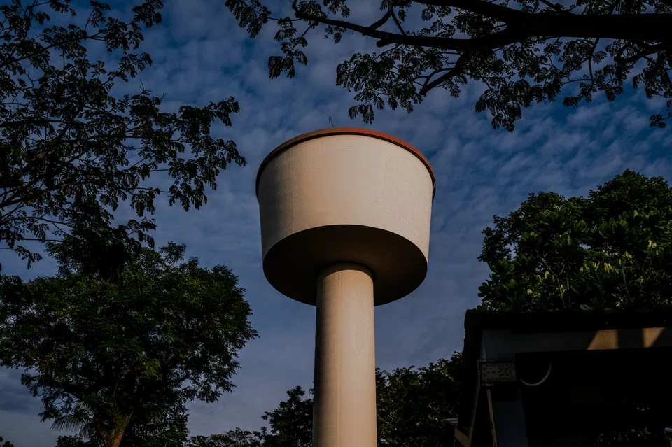 The hospital's water tower was built in the mid-1960s and has since been demolished as part of redevelopment works.