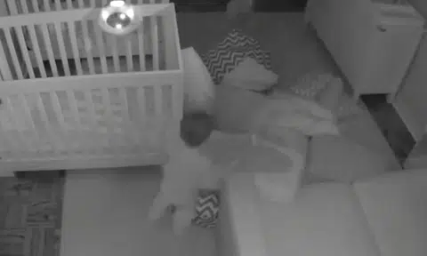 Think parenting is easy? See what twin toddlers do after being put to bed