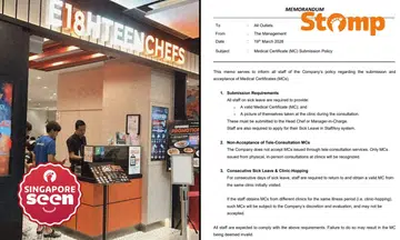 MOM is engaging Eighteen Chefs on its MC submission memo that the company has withdrawn.