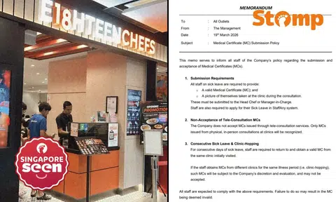 MOM is engaging Eighteen Chefs on its MC submission memo that the company has withdrawn.