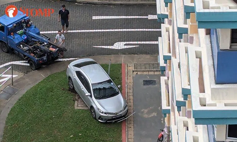 Car mounts pavement near Bedok Reservoir block: 'It's so unsafe'