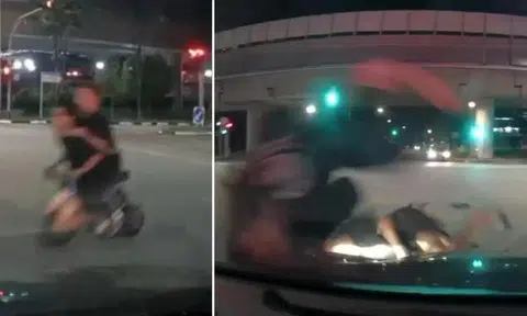 2 teens on PMD taken to hospital after collision with car in Yishun