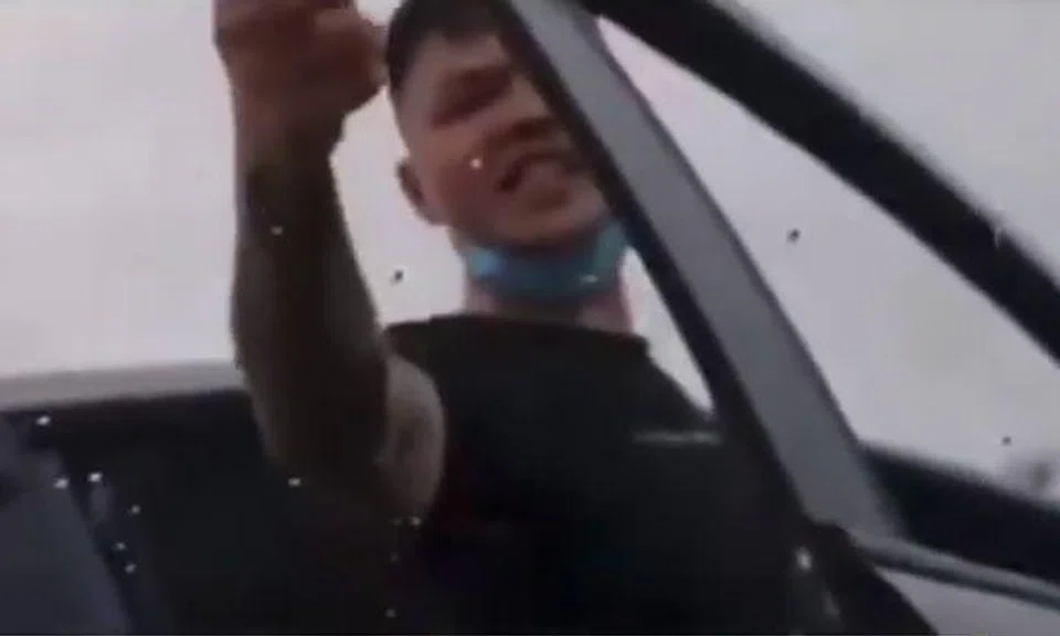 Man pursues driver and hurls vulgarities after getting confronted for tailgating in carpark