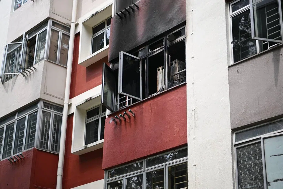 The fire was already extinguished when ST arrived at the scene at about 10.50am.