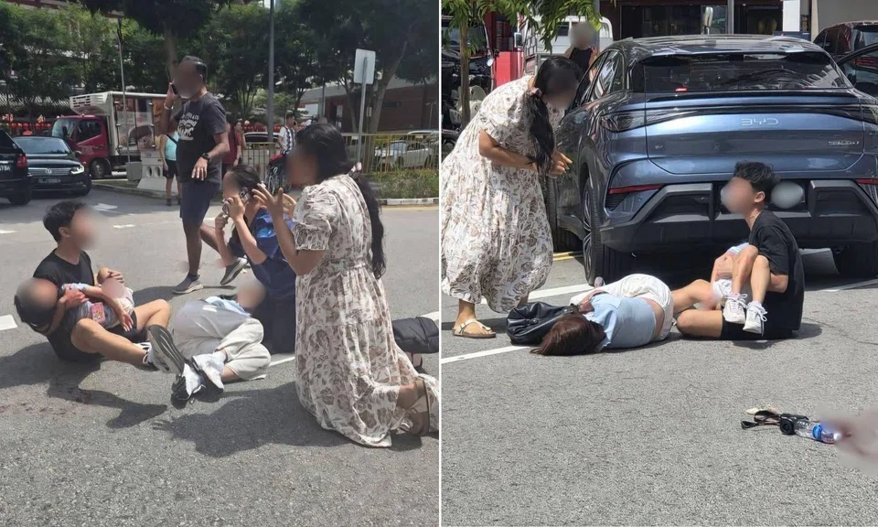 The accident took place at about 11.50am on Feb 6 at the carpark next to the Buddha Tooth Relic Temple.