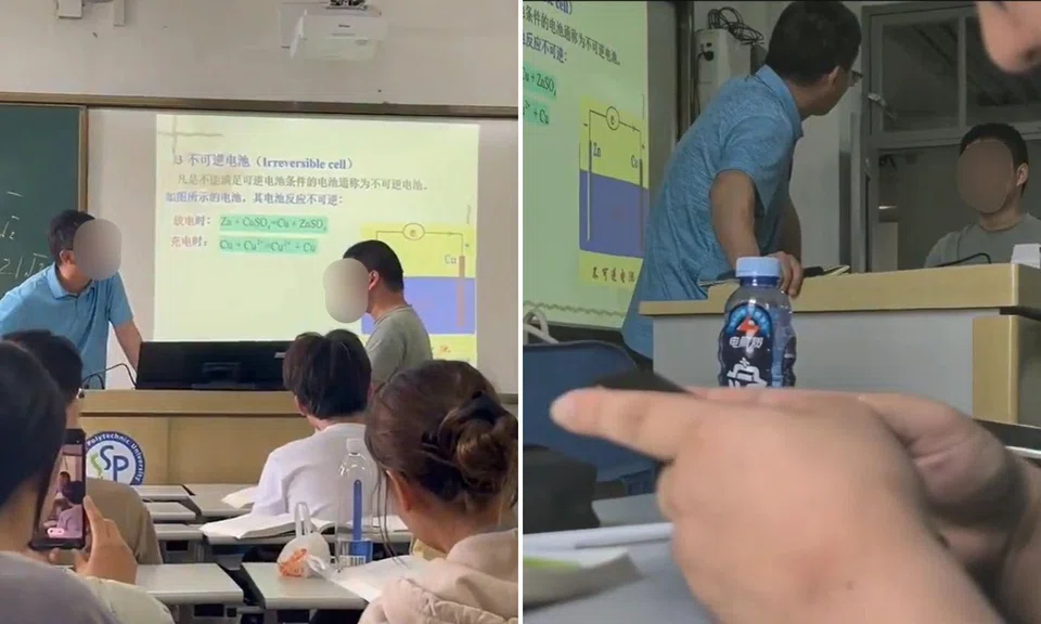 student yelling at teacher