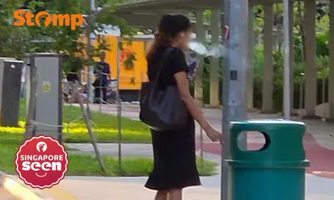 Smoking near Labrador Park bus stop