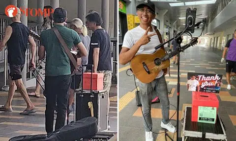 Busker who won hearts at Pasir Ris MRT station reacts to Stomp feature: 'It made me happy'