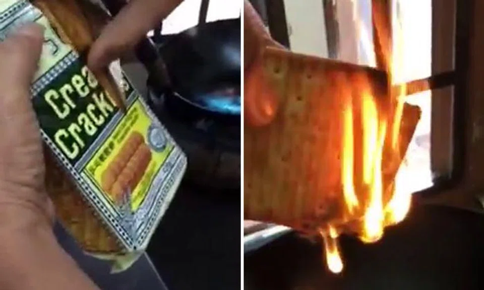 Claim that popular cream crackers contain flammable plastic gets netizens fired up