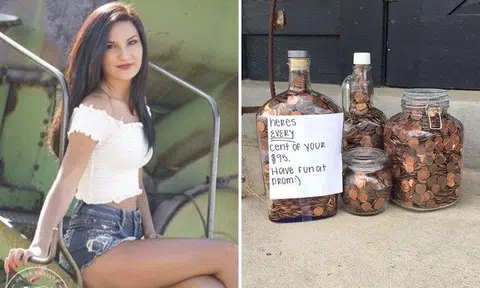 Girl gets the best revenge after her BF dumps her just before prom and asks for his money back