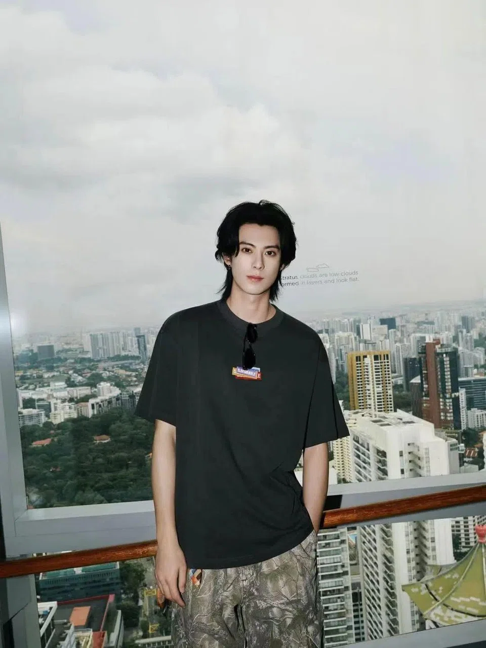 Chinese actor Dylan Wang at Ion Sky during his visit to Singapore in October 2025. PHOTO: DYLAN_WANG_1220/INSTAGRAM