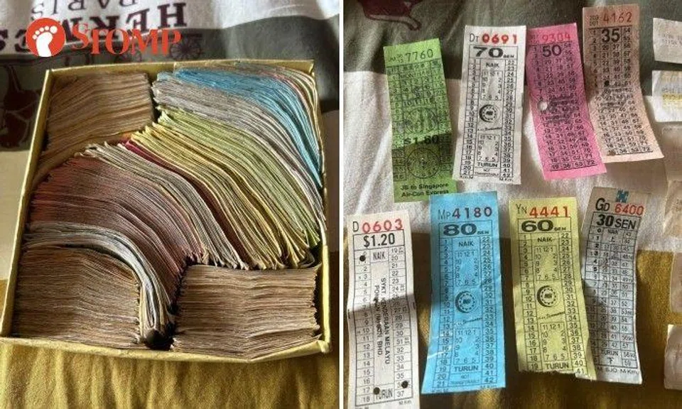 The Stomper had tickets that cost only 35 cents as well as Malaysian bus tickets, which had the word "sen" printed on them.